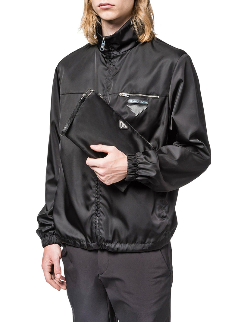 POUCH RE-NYLON E SAFFIANO