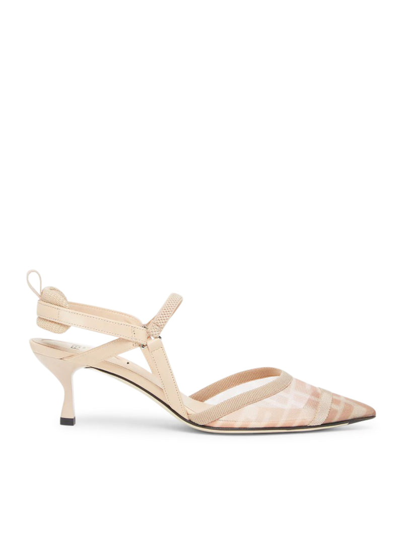 SLINGBACK COLIBRI` LITE CON TACCO MEDIO IN MESH ROSA FF