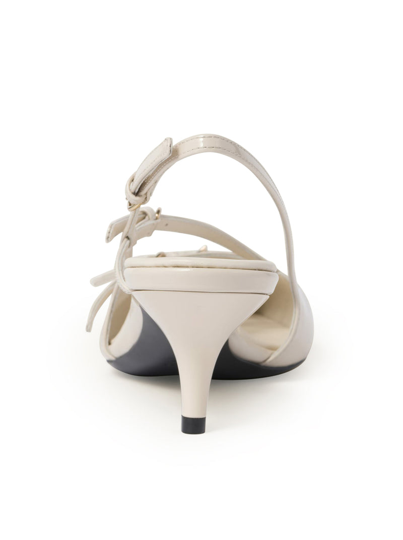 SLINGBACK IN VERNICE CON FIBBIE