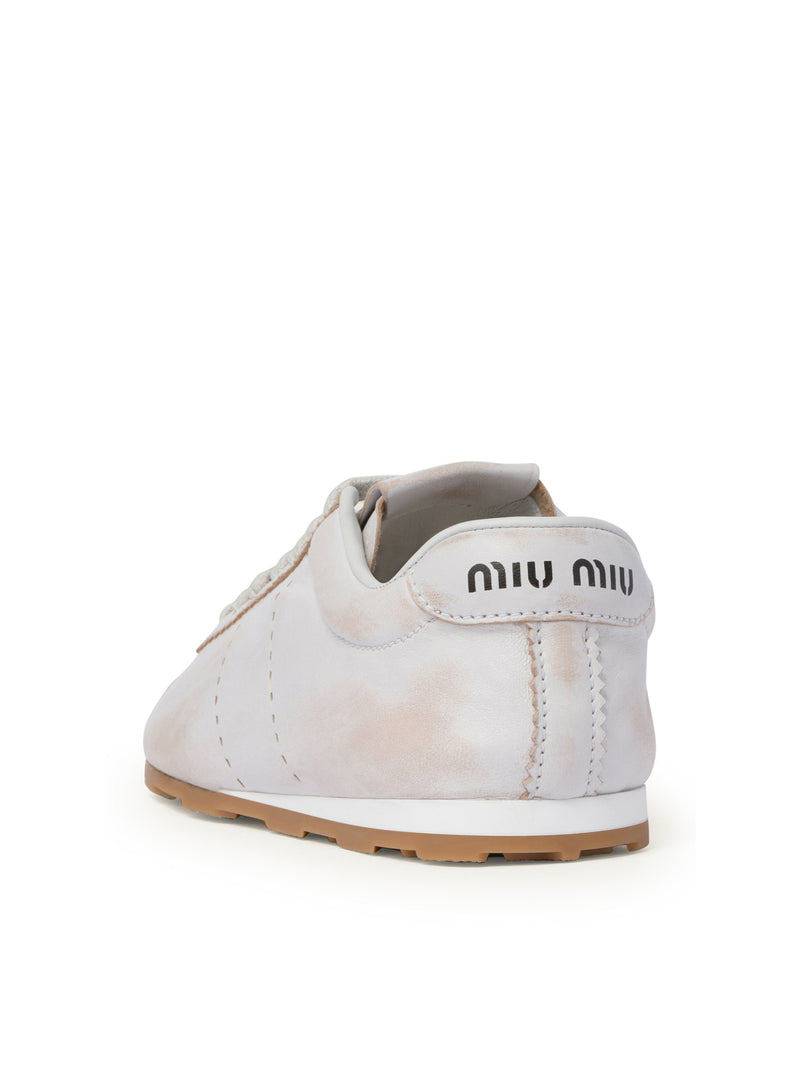 SNEAKERS PLUME IN NAPPA DECOLORATA