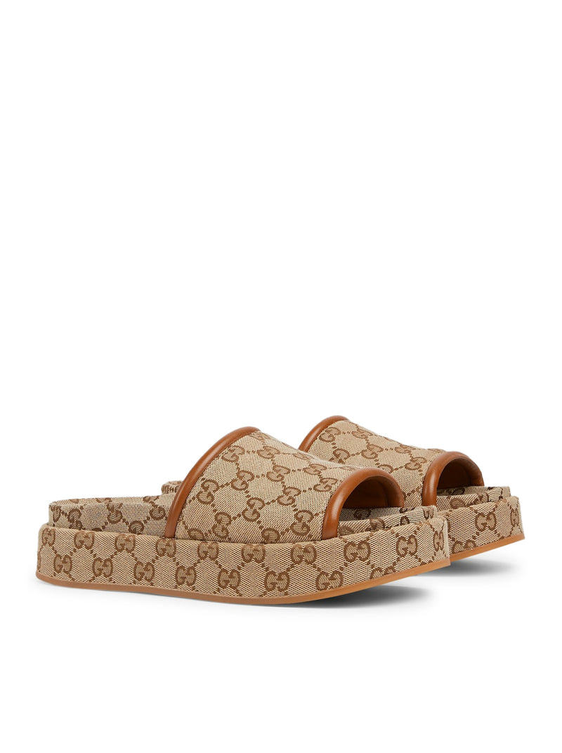 SANDALO DONNA CON PLATEAU E GG