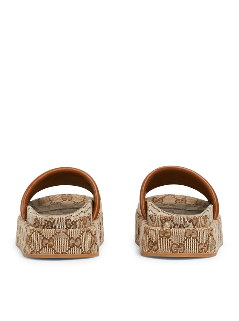 SANDALO DONNA CON PLATEAU E GG