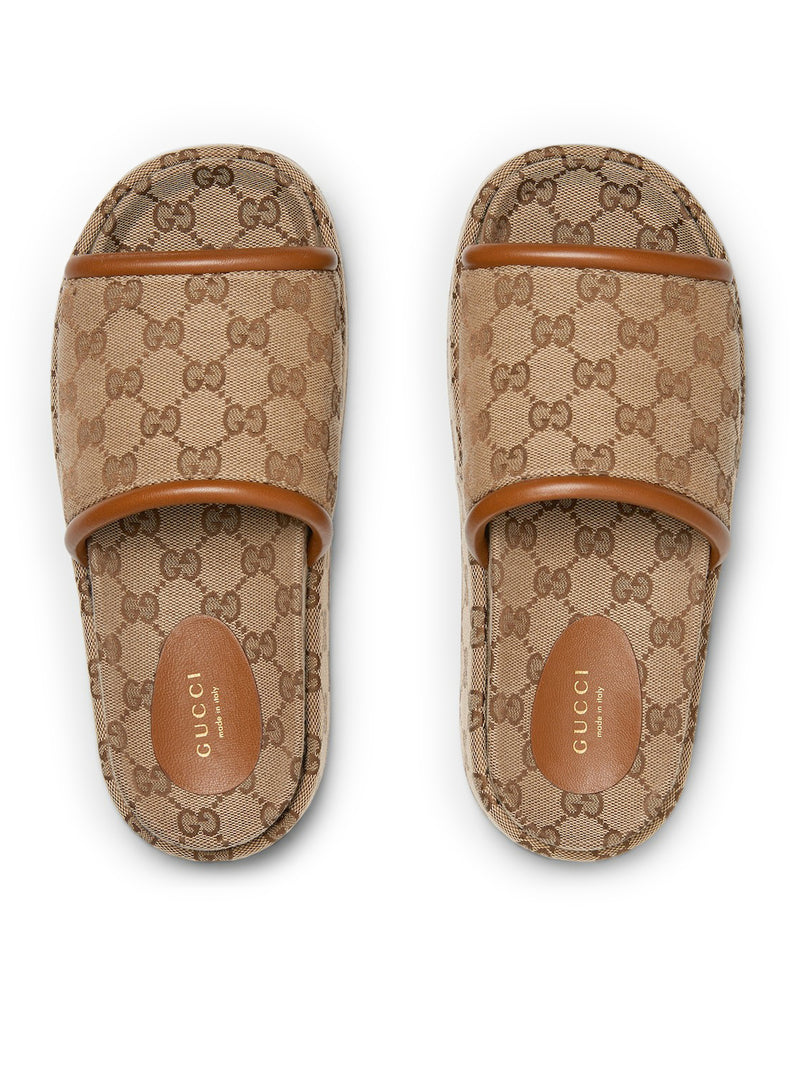 SANDALO DONNA CON PLATEAU E GG