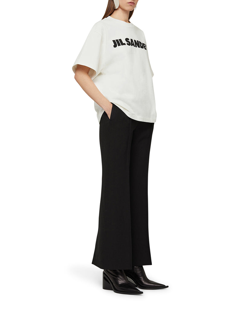 T-SHIRT IN COTONE CON LOGO A CONTRASTO