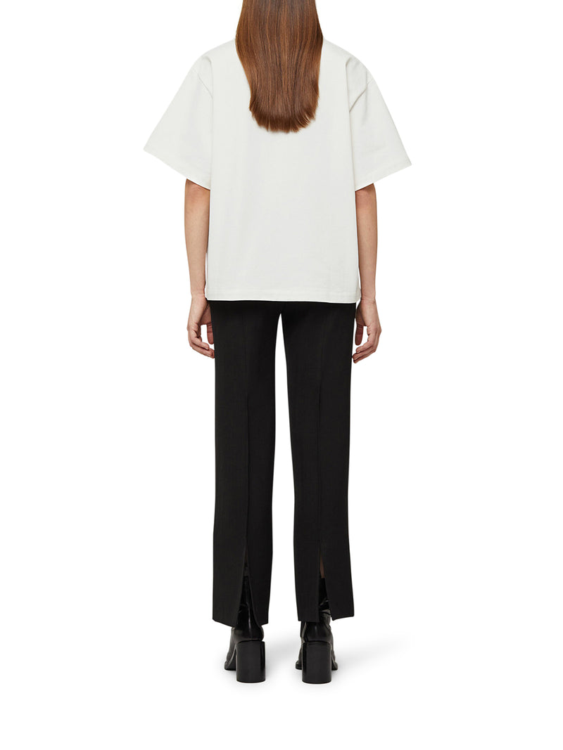 T-SHIRT IN COTONE CON LOGO A CONTRASTO