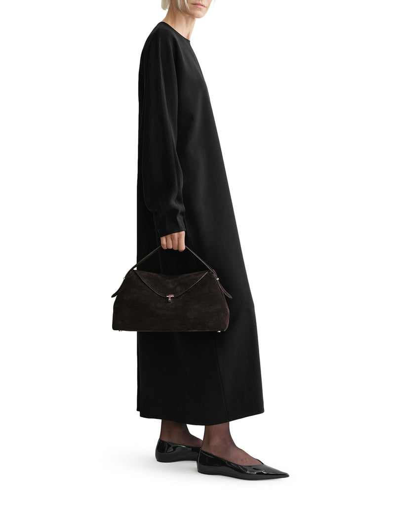 BORSA A MANO T-LOCK IN SUEDE