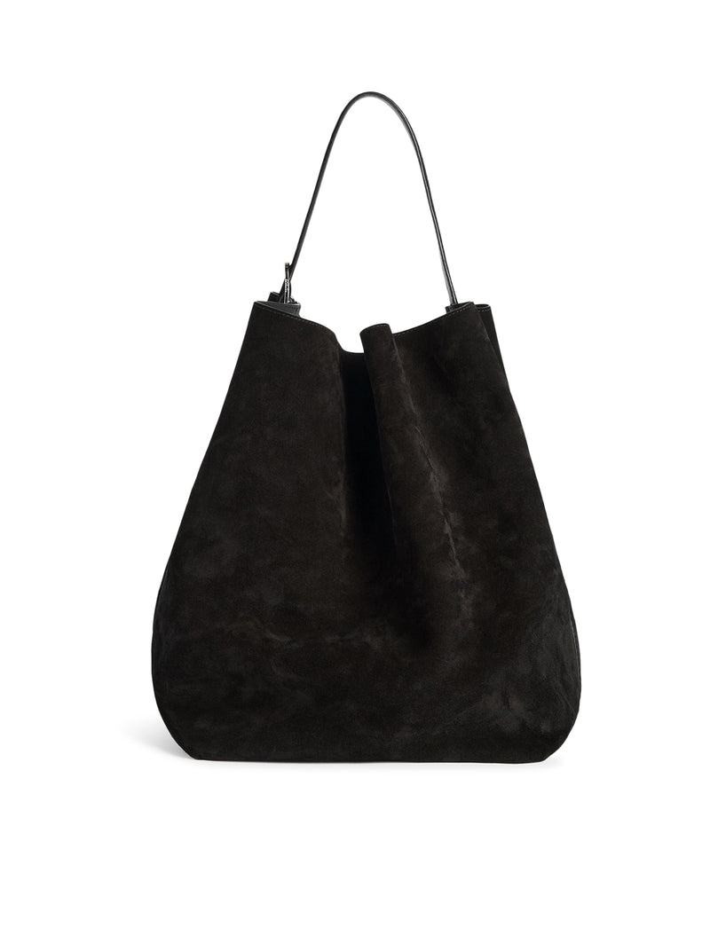 BORSA TOTE BELTED IN CAMOSCIO