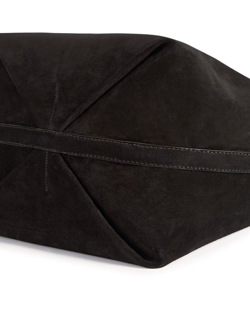 BORSA TOTE BELTED IN CAMOSCIO