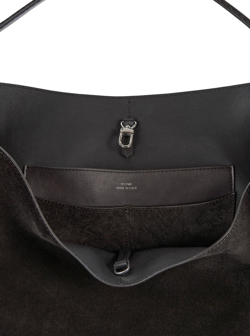 BORSA TOTE BELTED IN CAMOSCIO