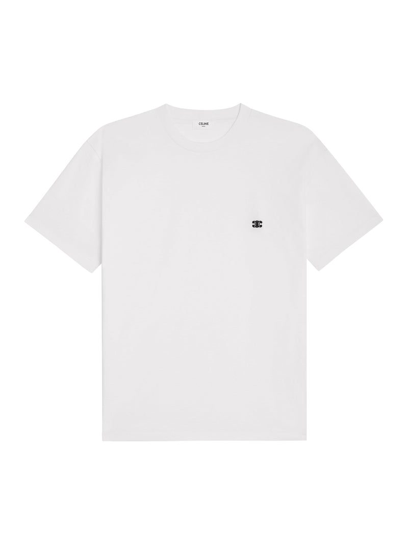 T-SHIRT LOOSE TRIOMPHE IN JERSEY DI COTONE