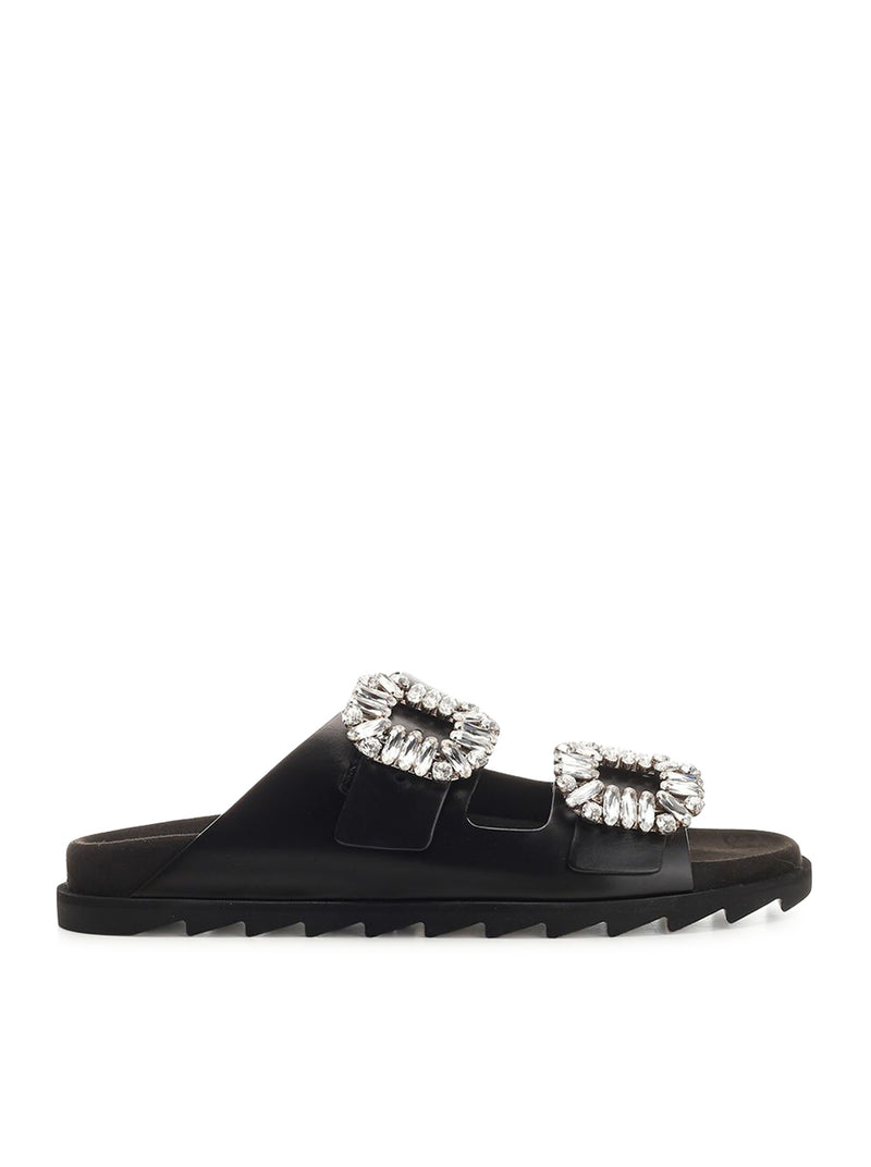 MULE SLIDY VIV` IN PELLE