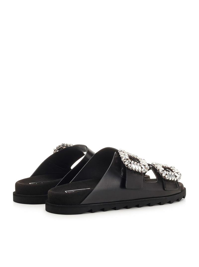 MULE SLIDY VIV` IN PELLE