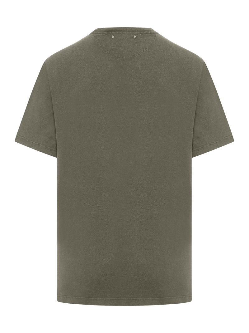 T-SHIRT A MANICHE CORTE CON STAMPA LOGO