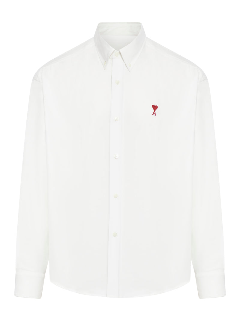 CAMICIA BIANCA IN COTONE CON BOTTONI AMI DE COEUR