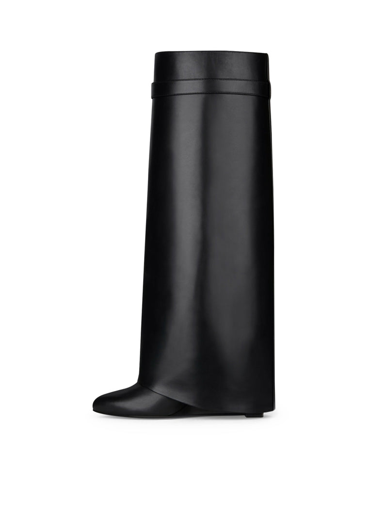 STIVALI SHARK LOCK IN PELLE A CALZATA LARGA