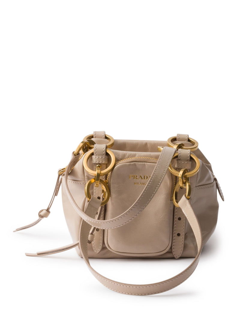 BAULETTO PRADA DANGLE MINI IN PELLE