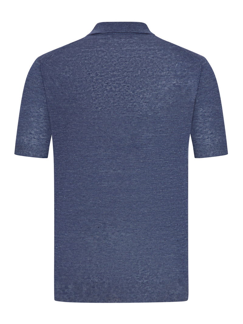 POLO A MANICA CORTA IN LINO