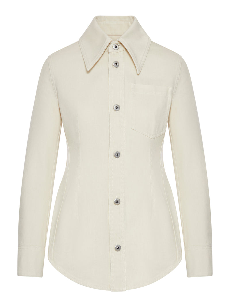 CAMICIA IN DENIM CON LAVAGGIO STONE