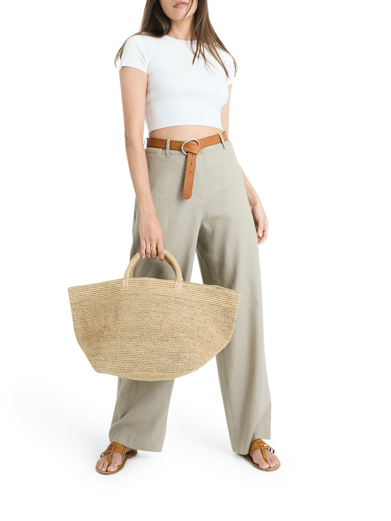 BORSA IN RAFIA VANILLA