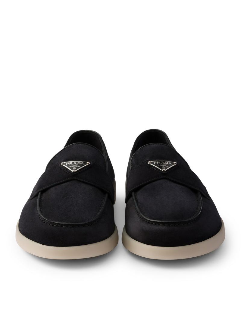 MOCASSINI IN PELLE SCAMOSCIATA