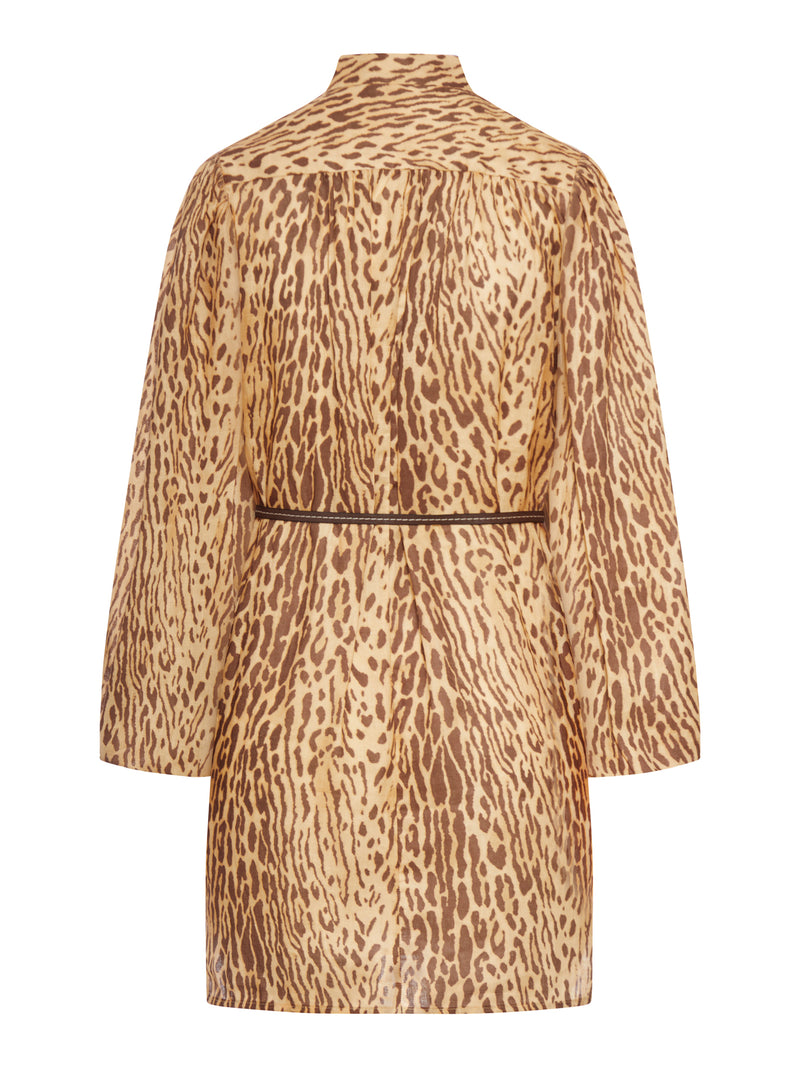 MINI ABITO CON STAMPA ANIMALIER