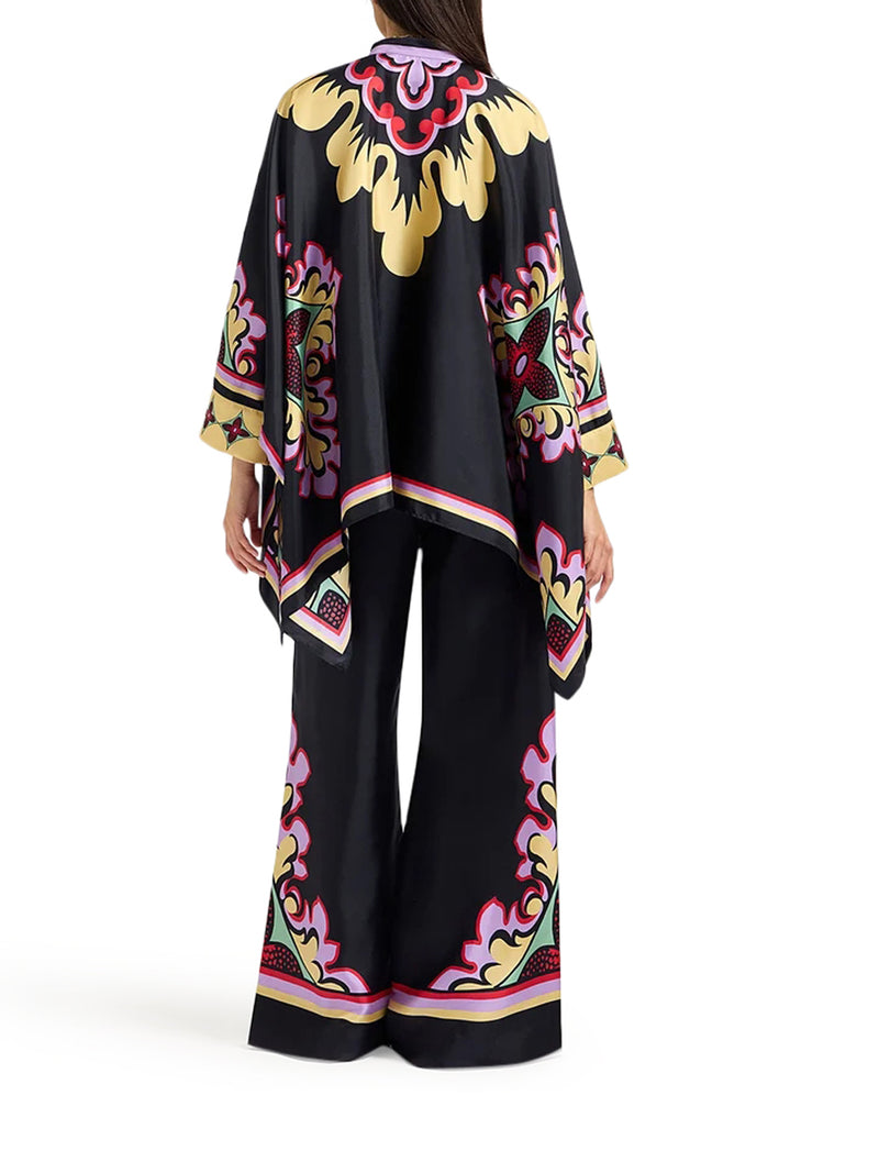 PANTALONE PALAZZO IN SETA