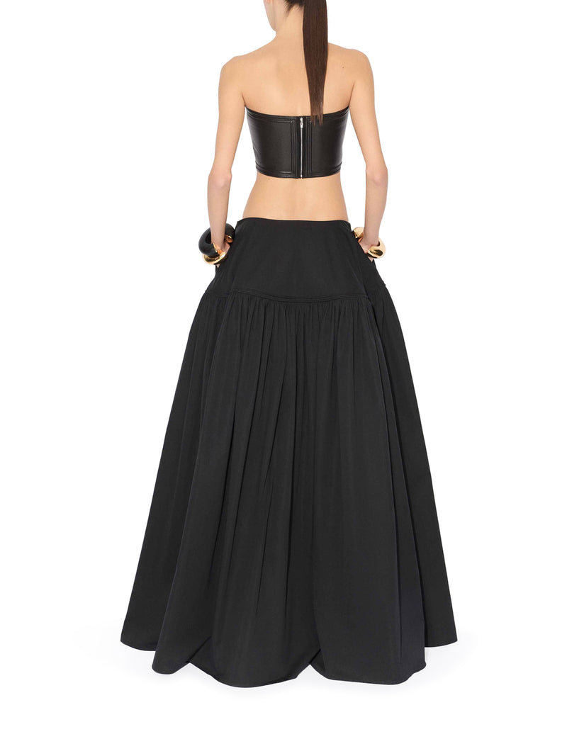 GONNA A VOLUME INTERO IN POPELINE DI COTONE