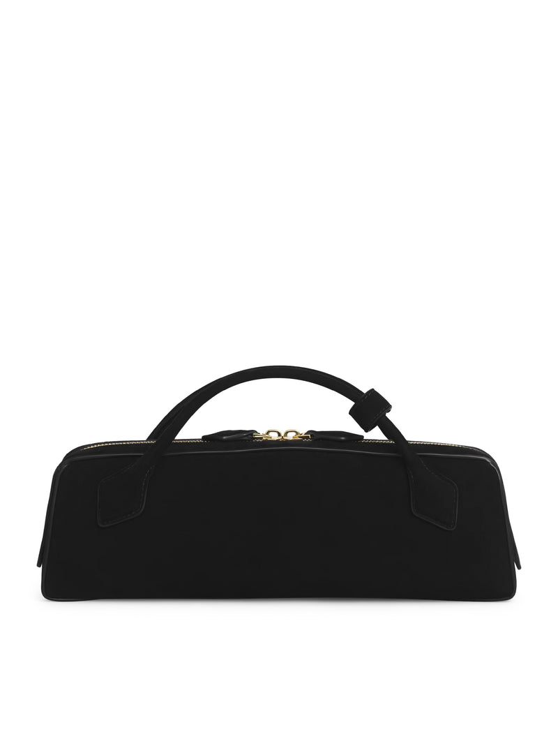 POCHETTE LE TECKEL IN PELLE DI CAPRA SCAMOSCIATA