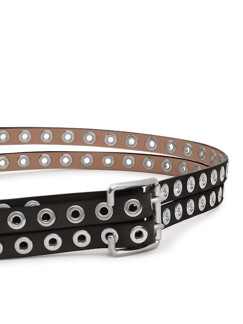 CINTURA DOPPIA BIKER IN NABUK