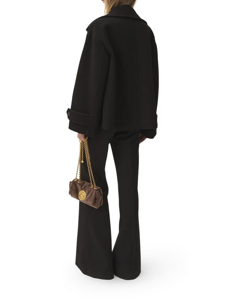 CAPPOTTO CORTO OVERSIZE IN LANA