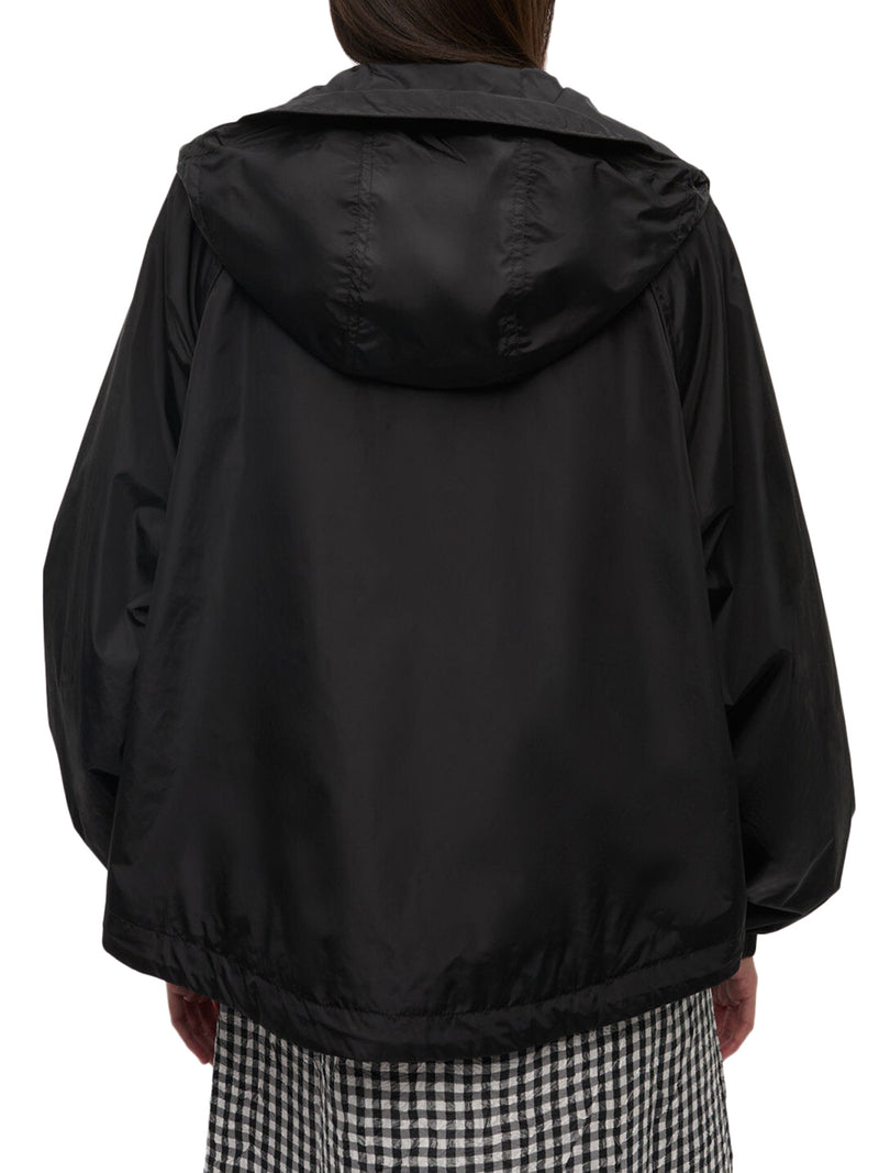 GIACCA IN NYLON CON PATCH LOGO GANNI