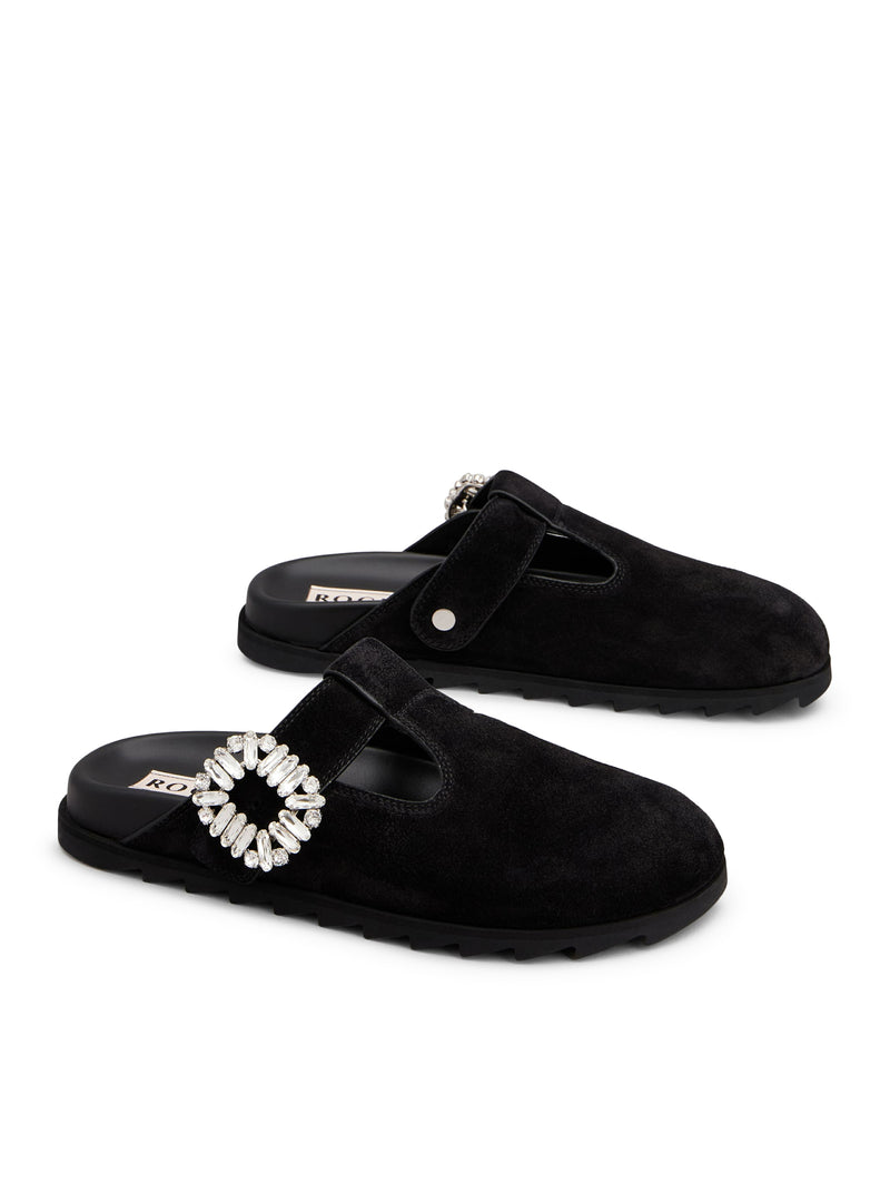 MULES SLIDY VIV` IN PELLE SCAMOSCIATA