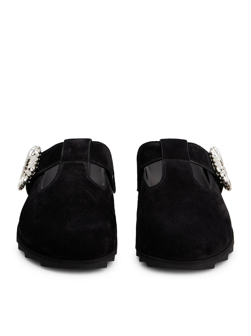 MULES SLIDY VIV` IN PELLE SCAMOSCIATA