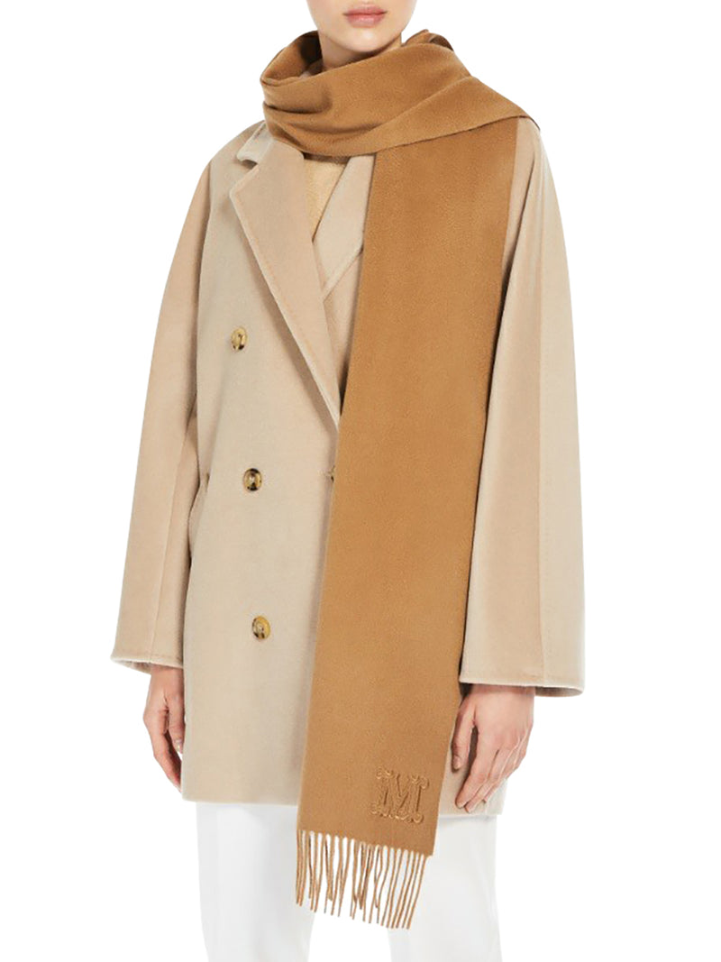 STOLA IN CASHMERE CON RICAMO MONOGRAM