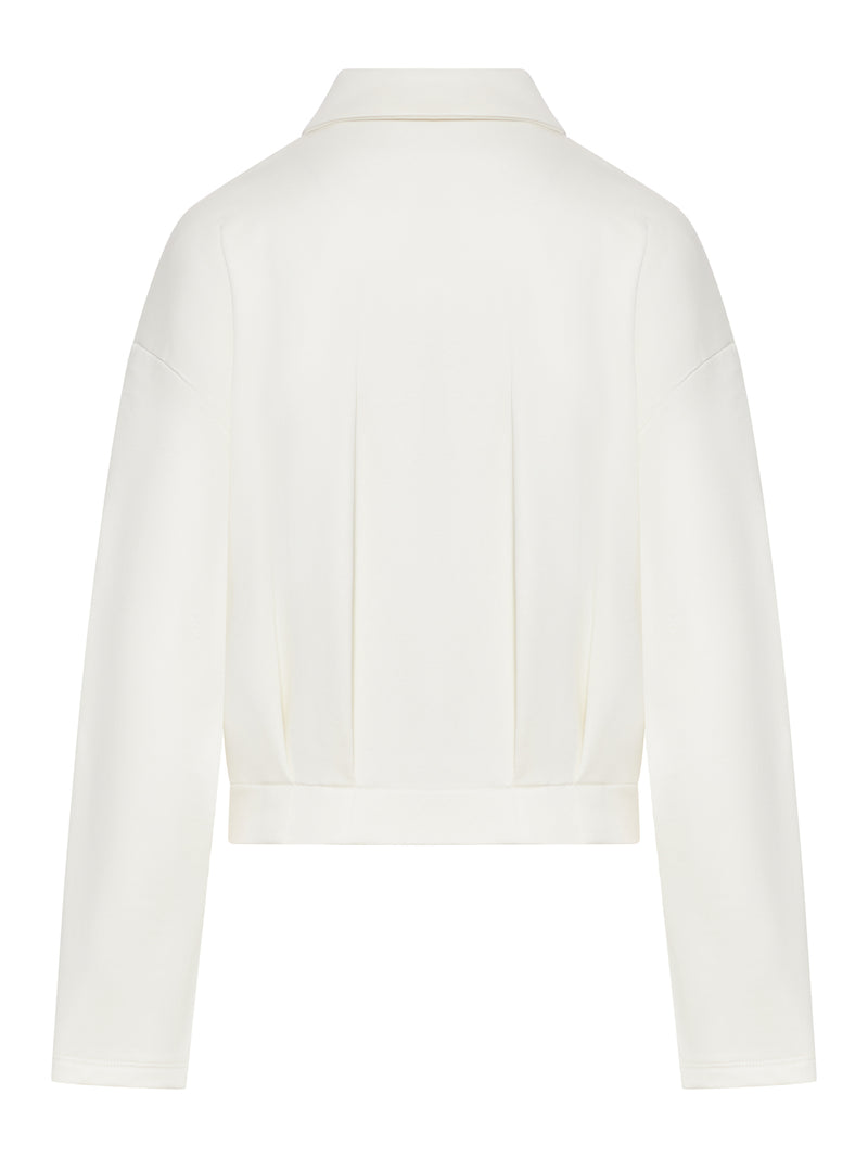 FELPA CROP IN SETA E COTONE