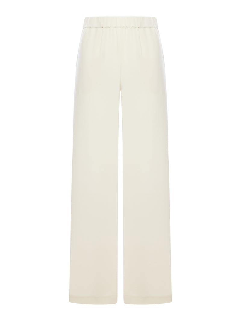 PANTALONE COMFORT IN CRÊPE DE CHINE STRETCH