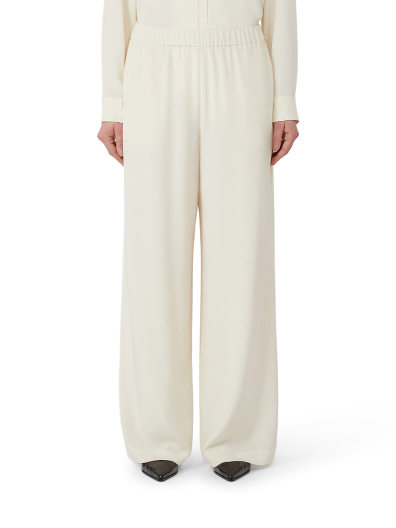 PANTALONE COMFORT IN CRÊPE DE CHINE STRETCH