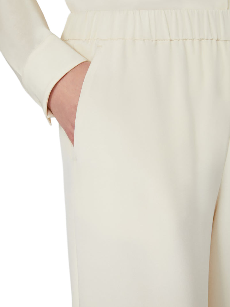 PANTALONE COMFORT IN CRÊPE DE CHINE STRETCH