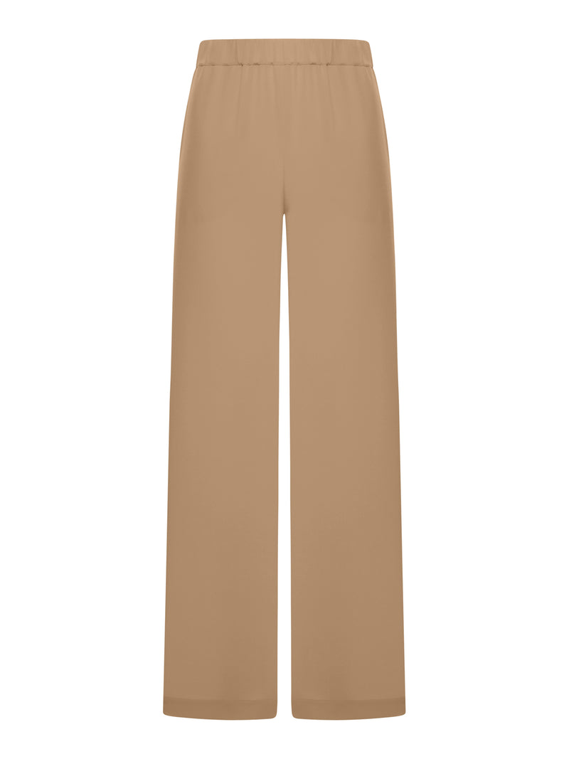 PANTALONE COMFORT IN CRÊPE DE CHINE STRETCH