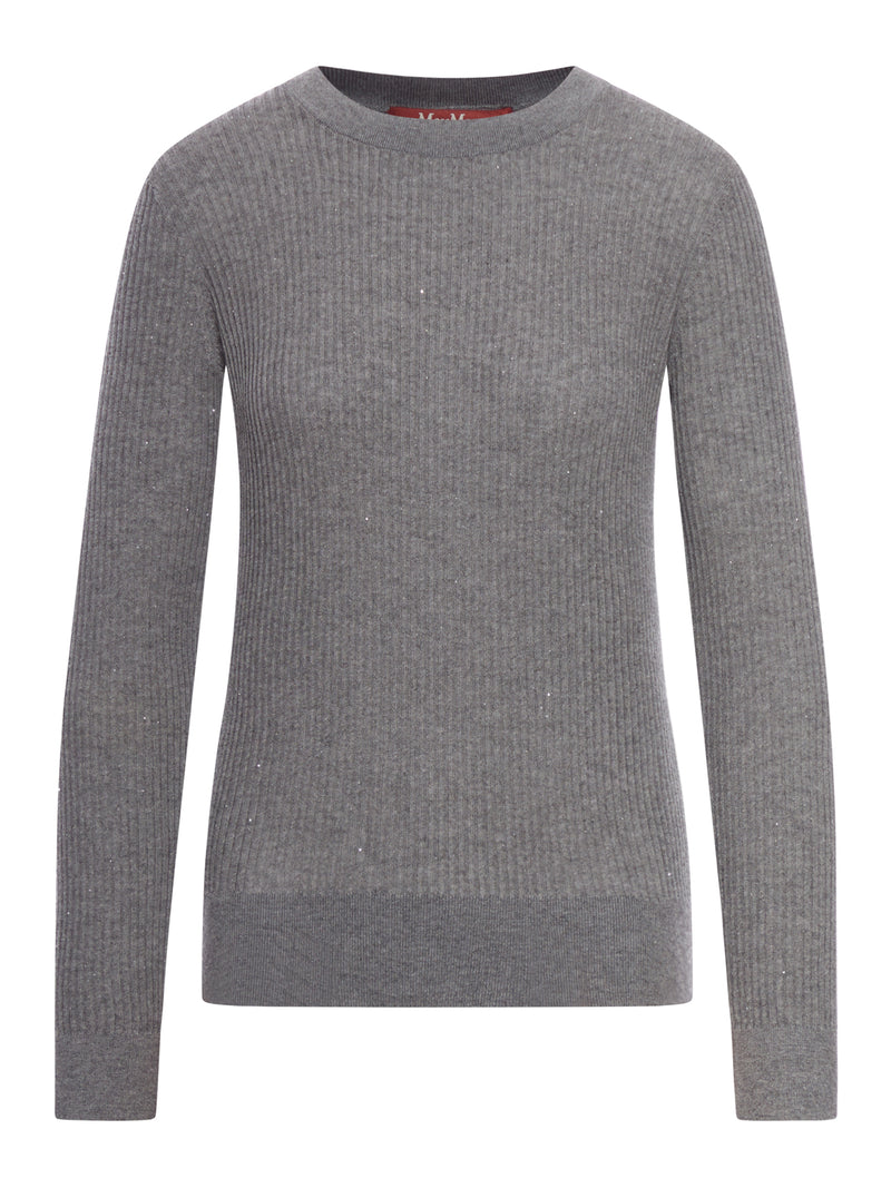 MAGLIONE IN LANA E SETA CON PAILLETTES