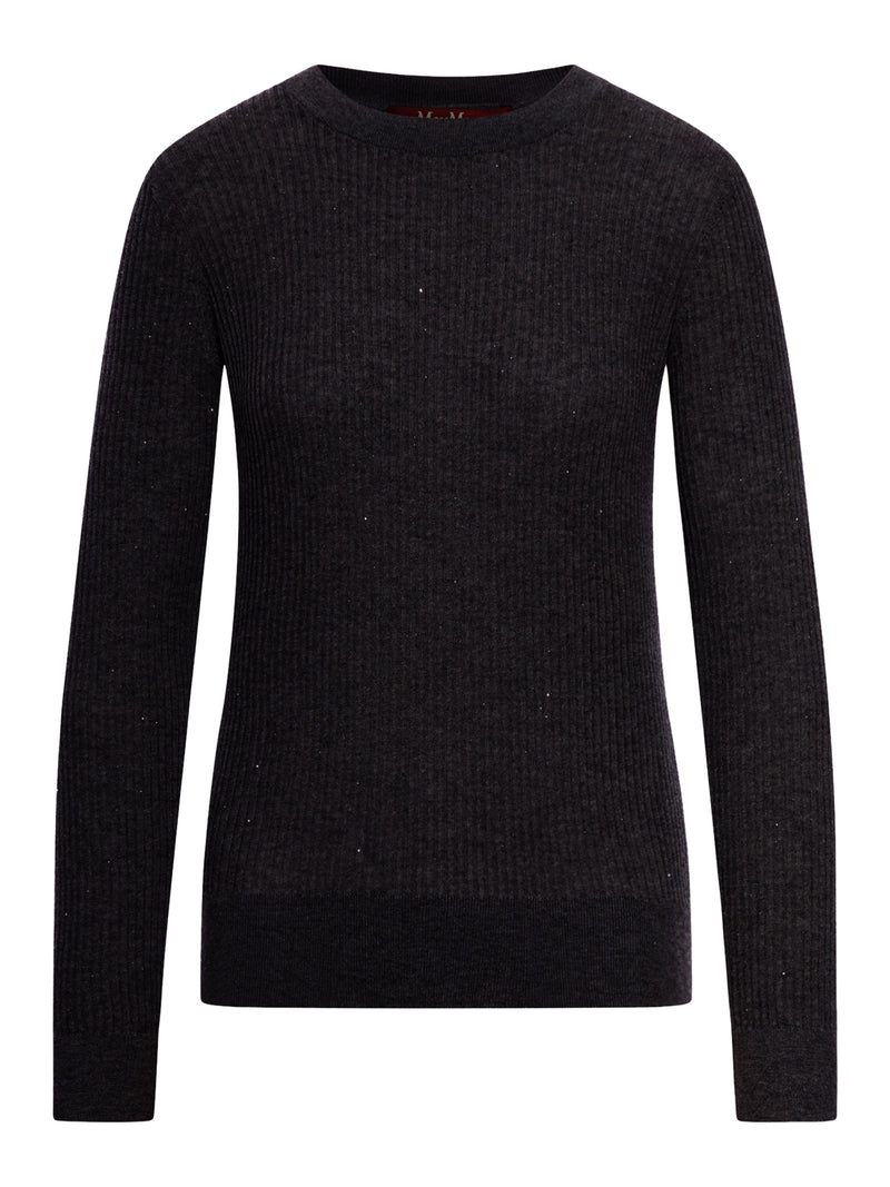 MAGLIONE IN LANA E SETA CON PAILLETTES