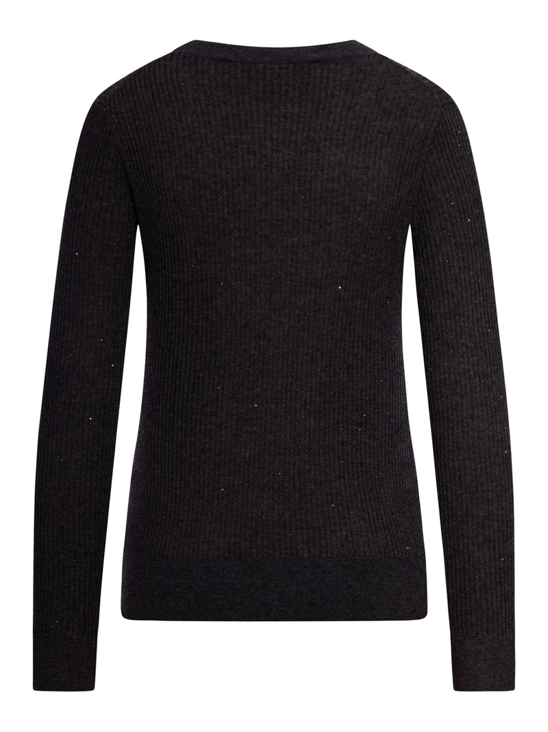 MAGLIONE IN LANA E SETA CON PAILLETTES