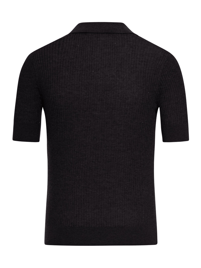 PAGLIA POLO IN LANA E SETA CON PAILLETES