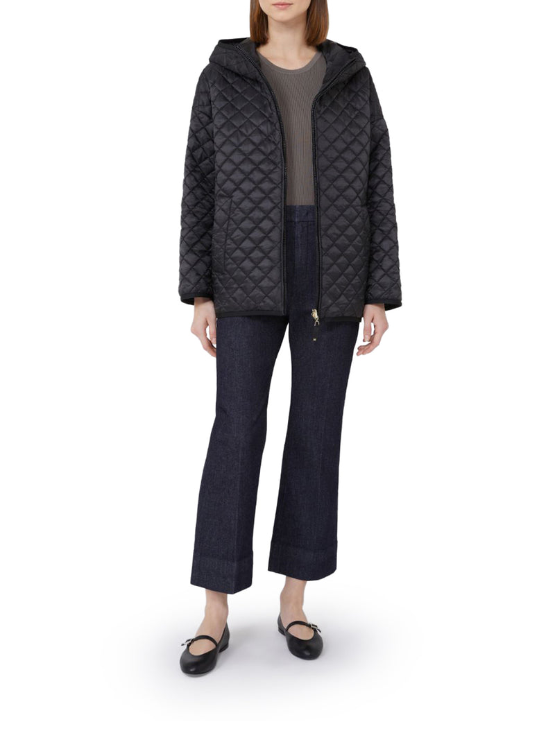 GIACCA IMBOTTITA REVERSIBILE IN TELA ANTIGOCCIA