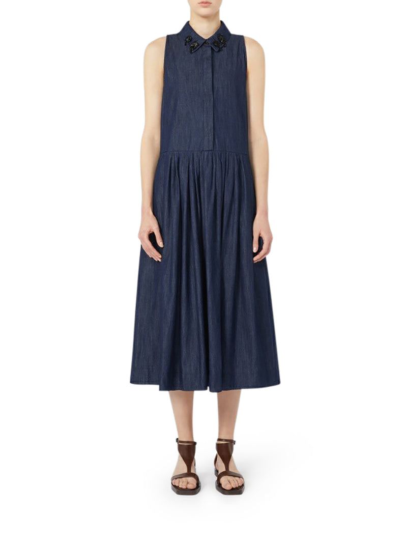 ABITO SMANICATO IN DENIM