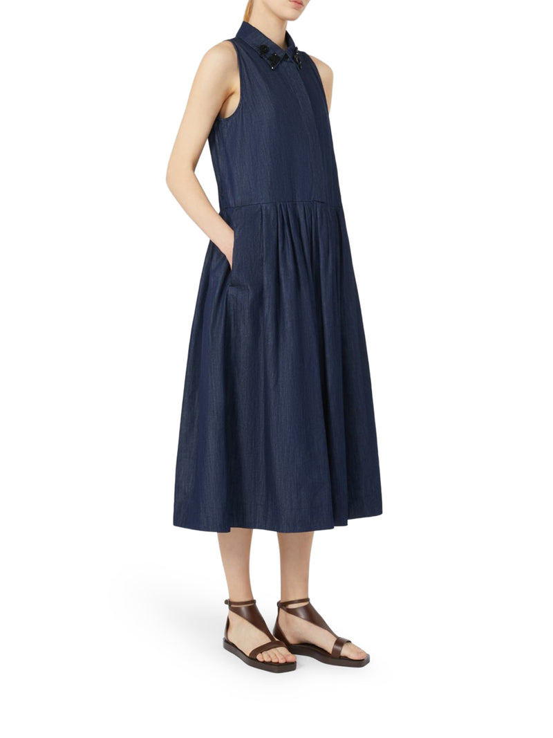 ABITO SMANICATO IN DENIM