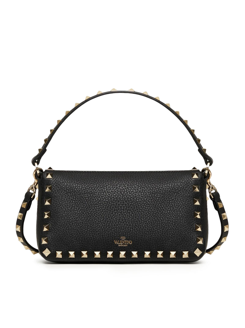 BORSA PICCOLA A TRACOLLA ROCKSTUD IN VITELLO GRANATO