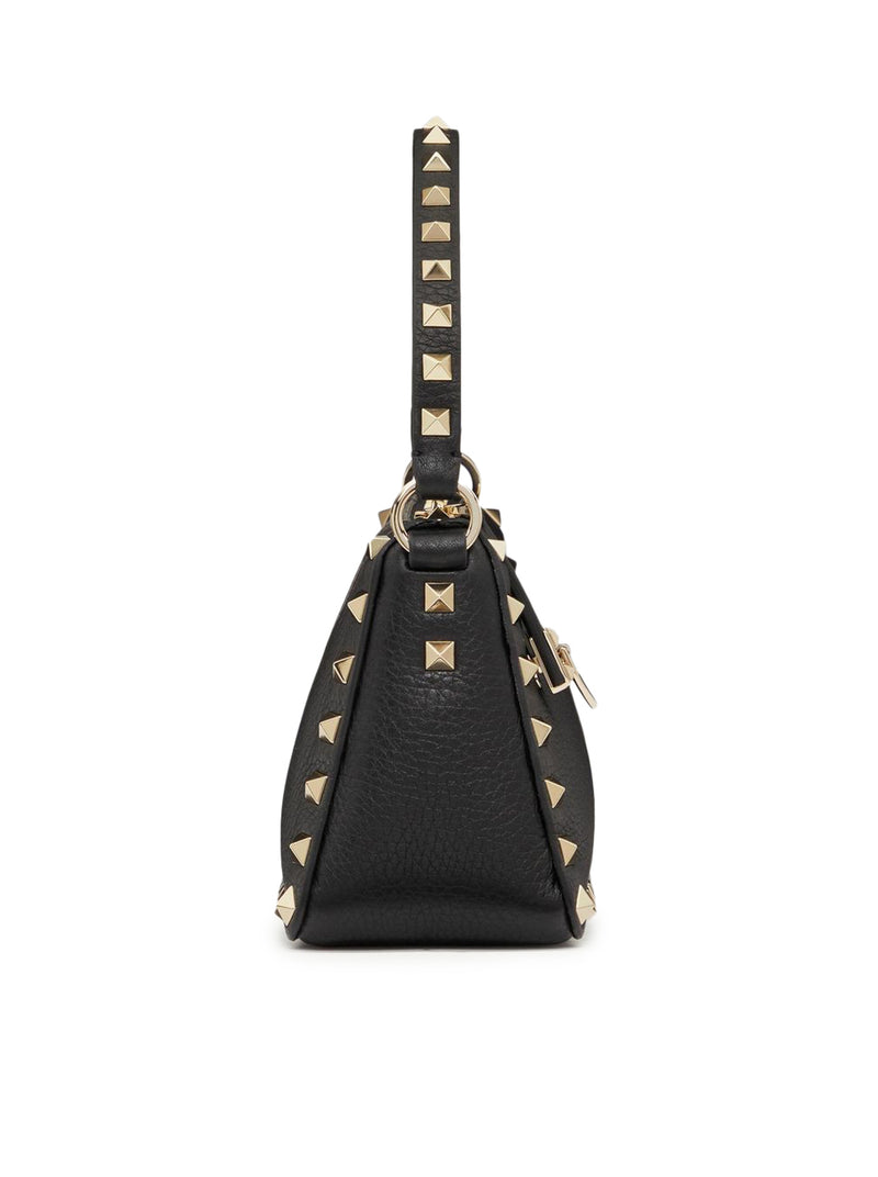 BORSA PICCOLA A TRACOLLA ROCKSTUD IN VITELLO GRANATO