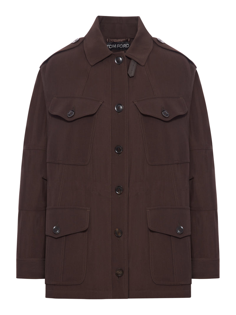 FIELD JACKET IN MISTO LANA