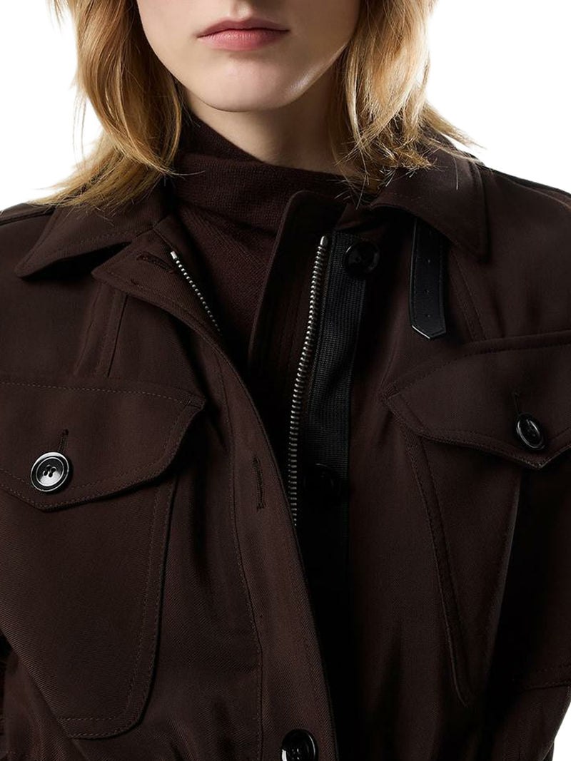 FIELD JACKET IN MISTO LANA